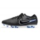Nike Tiempo Legend 10 Elite FG Crampon Noir Chrome Hyper Royal