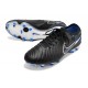 Nike Tiempo Legend 10 Elite FG Crampon Noir Chrome Hyper Royal