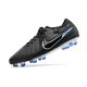 Nike Tiempo Legend 10 Elite FG Crampon Noir Chrome Hyper Royal