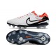 Nike Tiempo Legend 10 Elite FG Crampon Blanc Noir Pourpre