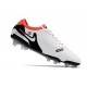 Nike Tiempo Legend 10 Elite FG Crampon Blanc Noir Pourpre